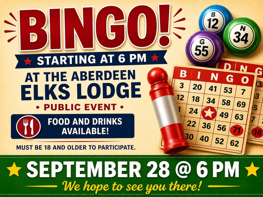 Bingo on September 28